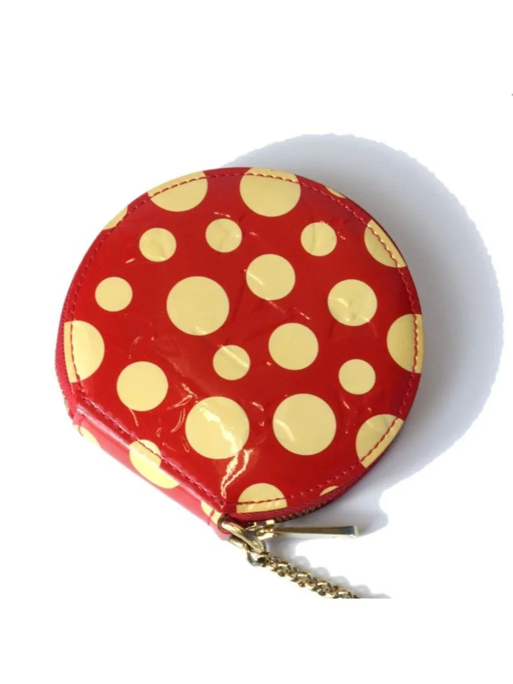 Louis Vuitton Porto Monechapo Vernis Coin Purse Dot Pattern Yayoi Kusama